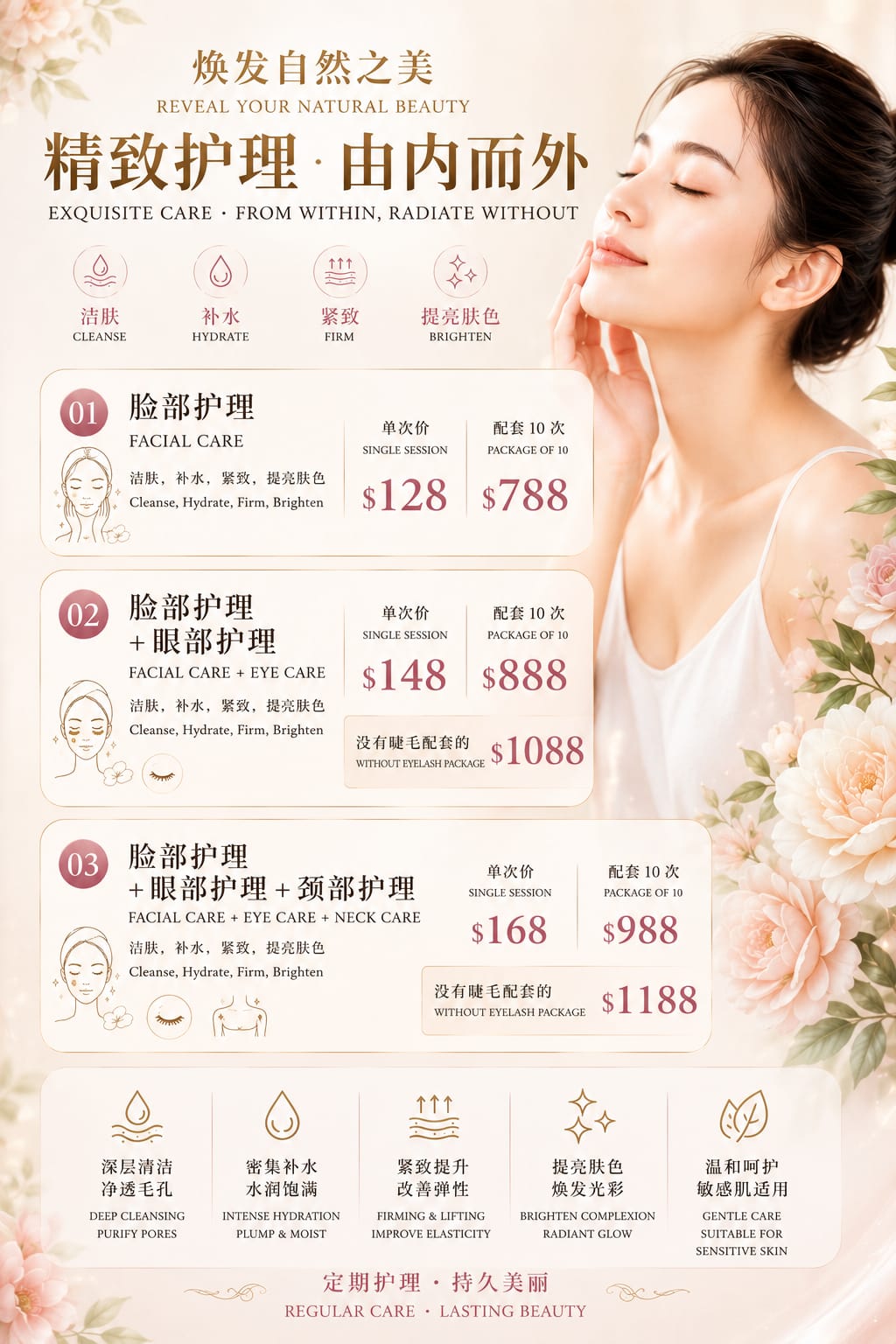 Xuan Beauty facial and eye care promotion